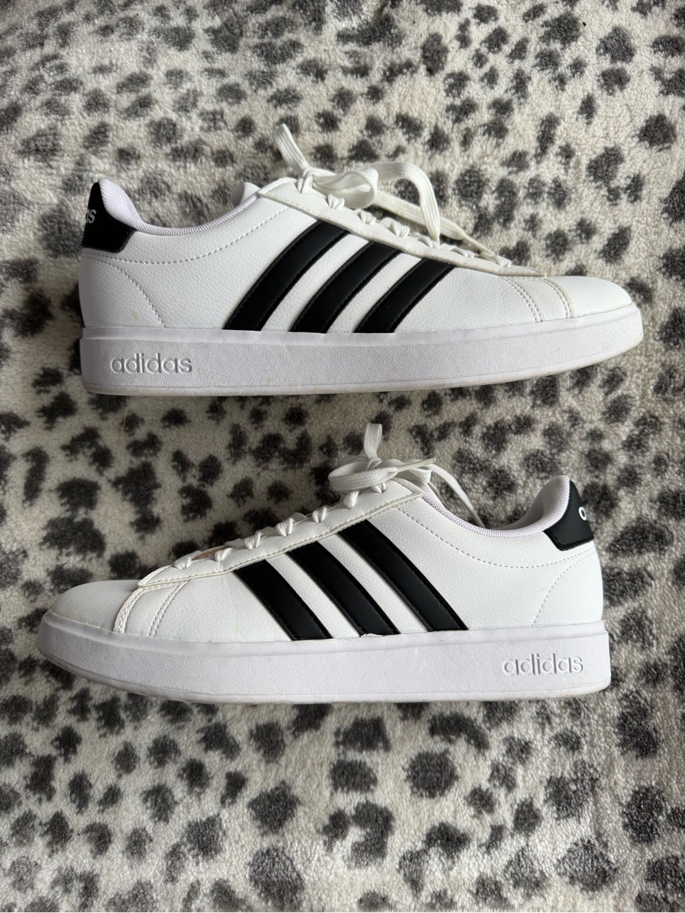 adidas Grand Court (White sneakers with Black stripes)